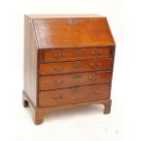 A mahogany bureau bookcase,