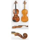 A full size German violin, Testori copy with spurious label, the one-piece back 35.9cm.