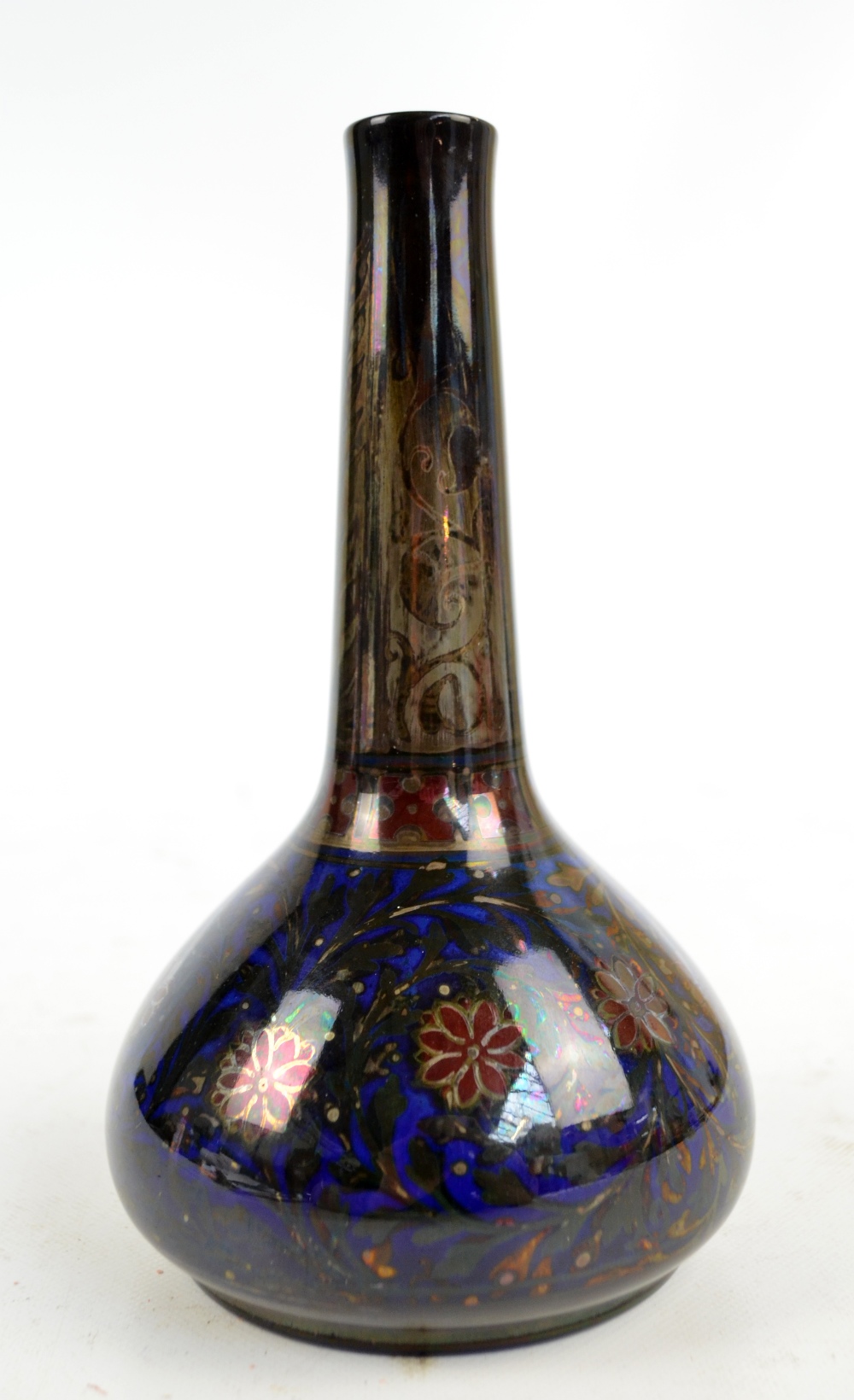 A Pilkington's Royal Lancastrian lustre bottle vase by William S Mycock,