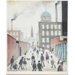 LAURENCE STEPHEN LOWRY RBA RA (1887-1976); a signed limited edition coloured print,