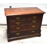 An early 19th century mahogany small chest of drawers,