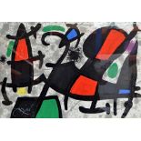 JOAN MIRO (1893-1983); a signed original lithograph, 'Derriere le Miroir',