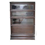 A Globe Wernicke style four section bookcase.