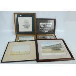 Four signed prints, comprising Geldart limited edition print of Stockport,