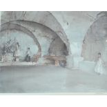 SIR WILLIAM RUSSELL FLINT (1880-1969); a limited edition signed colour print, 'The Dubious Bernini',