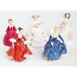 Two Royal Doulton figures; HN2811 'Stephanie' and HN2334 'Fragrance' (second quality),