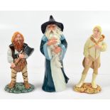 Three Royal Doulton Lord Of The Rings figures; HN2911 'Gandalf',