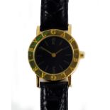 BULGARI; a lady's 18ct yellow gold wristwatch,