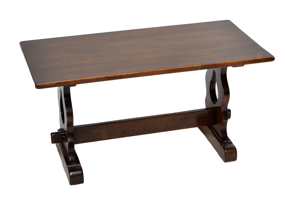 JAYCEE; a reproduction oak coffee table.