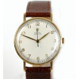 ROLEX; a gentleman's 9ct yellow gold wristwatch,