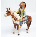 A Beswick figure 'Mounted Indian', model No.1391, height 21.5cm.