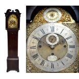 An early 19th century oak longcase clock,