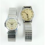 TUDOR; a 1950s stainless steel automatic gentleman's wristwatch,