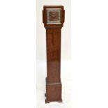 A 1940s walnut grandmother clock,