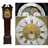 An early 19th century mahogany longcase clock,