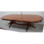 An Italian Sorrento dining table of large proportions,