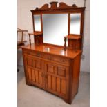 An early 20th century mahogany mirror-back sideboard,