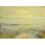 MALCOLM FRIAR; large abstract oil on board, 'Sandhills', 58 x 78cm,