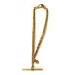 A 9ct gold Albert chain, approx 36g.