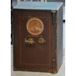 A Victorian cast iron safe, 'Cyrus Price & Co Ltd, Wolverhampton, height 61cm.