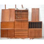 A mid-20th century Danish teak 'Royal System' wall unit system by Poul Cadovius for Cado,