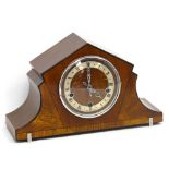 An Art Deco style Enfield mahogany-cased mantel clock,