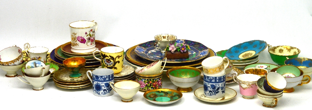A mixed quantity of teacups,