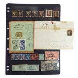 GREAT BRITAIN STAMPS 1840-1969 valuable old collection in a Windsor printed album,