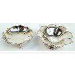 JOSEPH GLOSTER LTD; a George VI hallmarked silver footed bowl in the form of a flower head,