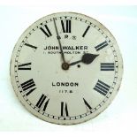 JOHN WALKER; a British Railways 'South' eight day clock circular dial and movement,