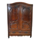 A French walnut armoire,