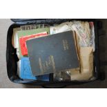 WORLD STAMPS, accumulation in a suitcase including a Victorian album with poor 1d black, packets,