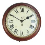 A General Post Office eight day circular wall clock with fusee movement,