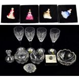 A group of boxed Waterford crystal glass items including two pairs of wine glasses,