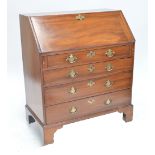 A George III mahogany bureau,