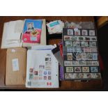 WORLD STAMPS in junior albums, some GB mint sets etc.