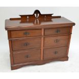 A late 19th century walnut sideboard.