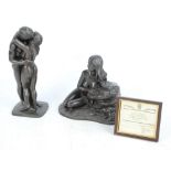 A Heredities limited edition figure of Chloe by Roland Chadwick, a seated naked maiden, height 23cm,
