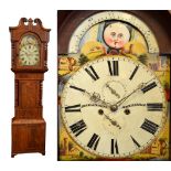 An early Victorian mahogany and inlaid longcase clock,