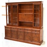 A 20th century Nathan burr ash and mahogany display cabinet,