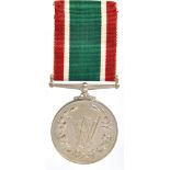 A Woman's Voluntary Service Medal with ribbon, unascribed, boxed, with related letter.
