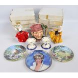 A set of twelve Royal Worcester 'The Daily Buds of May' series collectors' plates and a group of