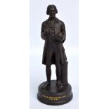 A boxed Wedgwood limited edition black basalt 'Josiah Wedgwood' figure, no.1847, height 22.