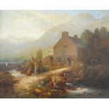 FREDERICK T SIBLEY; large oil on canvas,