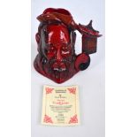 A Royal Doulton flambé limited edition character jug D7003 'Confucius', numbered 1300/1750,