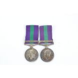 Two General Service Medals, Palestine and Palestine 1945-48 bars; R. A. F., 2264311 A. C. I. J.