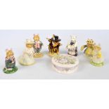 Six Royal Doulton 'Brambly Hedge' gift collection characters to include 'Dusty Dogwood' and