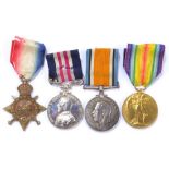 Military Medal and WWI Trio; (5/) Arg. & Suth'd. Hdrs., 200544 (MM)/2110 (Trio) Pte./A. Sjt./Cpl. R.