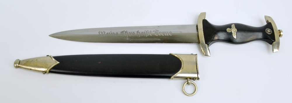 A German WWII SS dagger with RZM blade no.