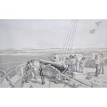 A set of five mid-19th century military engravings 'Sebastopol From The Sea', 'Russian Rifle Pit',